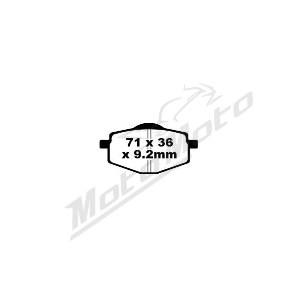 EBC SFA Brake Pads ITALJET / MALAGUTI / MBK / SACHS / SFM / YAMAHA 50-160cc 96-14