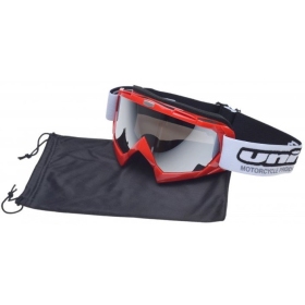 Off Road goggles red UNIT M18 (silver lens)