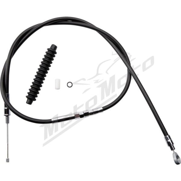 DRAG SPECIALTIES High-Efficiency Black Vinyl Clutch Cable ​​​​​​​Harley Davidson XL 883-1200cc 04-22