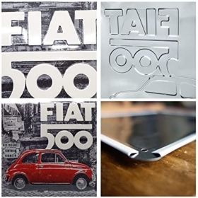  Metal tin sign FIAT 500 30x40