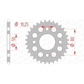 AFAM Steel Standard Rear Sprocket 420 32-42 teeth