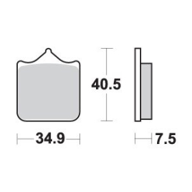 Sbs Brakepads Sintered KH322 Aprilia / Benelli / Bimota / BMW / Ducati / KTM 690-1000cc 00-11