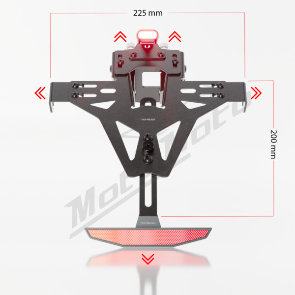 HIGHSIDER pro License Plate Holder Akron-RS Pro-X Yamaha XSR 900 20-24