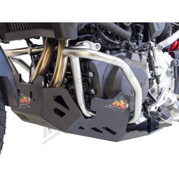 AXP Adventure Skid Plate HDPE 8mm Black BMW F900GS 24-26 (BMW crash bars)