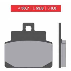 Brake pads NOVASCOOT FT3028 / MCB709 STANDARD