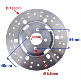 Rear brake disc ATV / CROSS 200 Ø 190x36