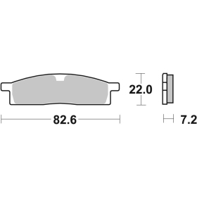 Sbs Brakepads 589HF Ceramic YAMAHA 