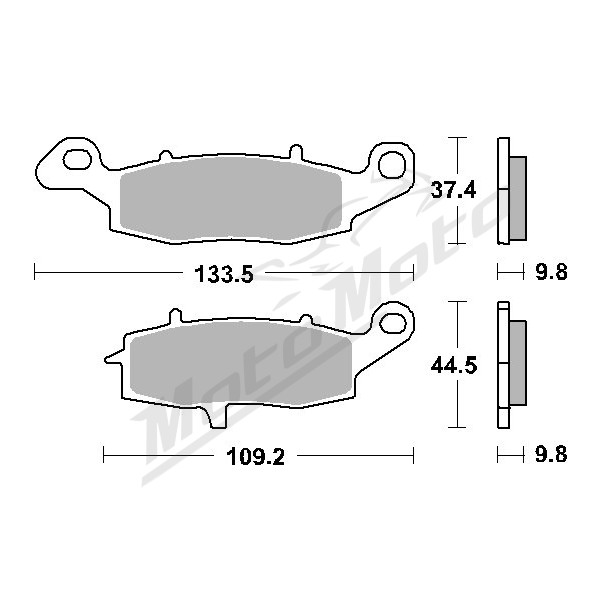 SBS KH231 Brake Pads Suzuki Intruder / Boss 1800cc 06-17