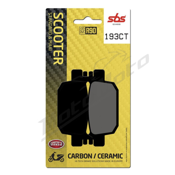 SBS CT Scooter Carbon Tech Organic Brake Pads Honda ADV / FES / NSS / SH 125-350cc 05-24