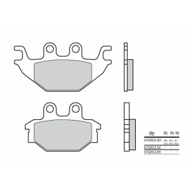 BREMBO Off-Road Sintered Metal Brake pads ADLY/ ARCTIC CAT/ KAWASAKI/ KYMCO/ SYM/ TGB/ YAMAHA 125-600cc