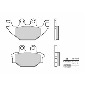 "BREMBO Off-Road" sukepinto metalo stabdžių trinkelės ADLY/ ARCTIC CAT/ KAWASAKI/ KYMCO/ SYM/ TGB/ YAMAHA 125-600cc