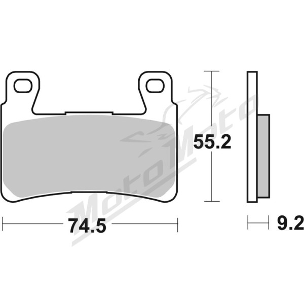 SBS DS Racing 860DS-2 Dual Sintered Brake Pads Harley Davidson / Kawasaki 636-1200cc 08->