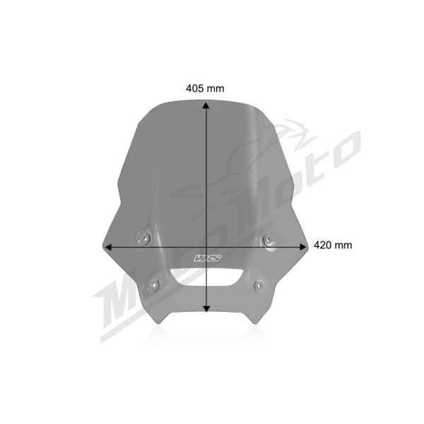 WRS TOURING Priekinis stiklas Lengvai Tamsintas Honda NX 500A 24-25