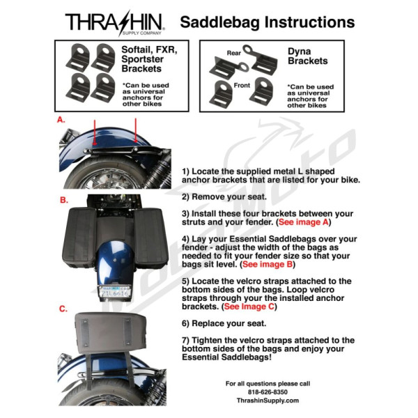 THRASHIN SUPPLY CO. Essential Saddlebags