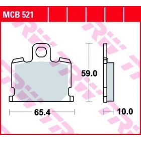 STABDŽIŲ TRINKELĖS TRW MCB521 STANDARD 