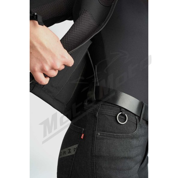 Pando Moto STEALTH BLACK AAA Light-weight armored jacket for women