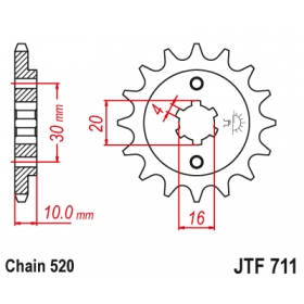 Front sprocket JTF711