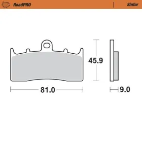 MOTO-MASTER Roadpro Front Brake Pads BMW K / R 850-1600 99-24