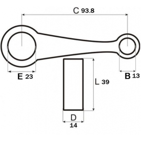 Connecting rod YAMAHA T50