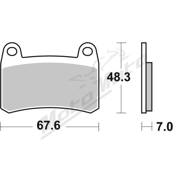 SBS HS Street Excel 933HS Sintered Front Brake Pads Benelli BN / Leoncino / Tornado / TRK 250-302cc 15-23