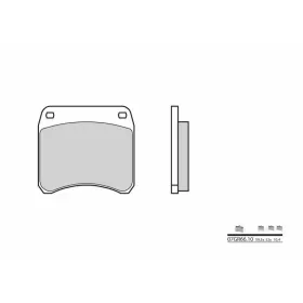 BREMBO Street Carbon Ceramic Brake pads ​​​​​​​TRIUMPH BONNEVILLE 750 1973-1983