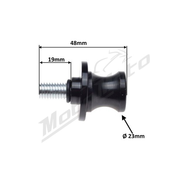MAXTUNED PADDOCK STAND BOBBINS M10x1,5 2pcs