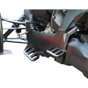 SHOW CHROME Combat Driver's Floorboards Black Can Am Ryker 600-900 19-24