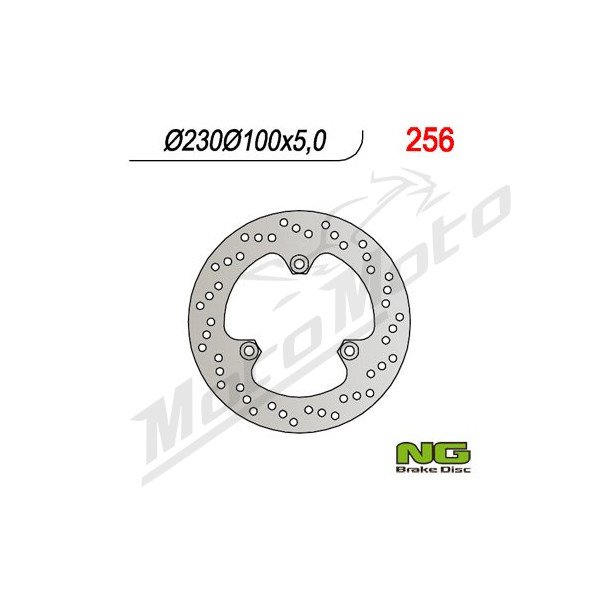 NG BRAKES Rear Fixed Brake Disc 230mm Kawasaki GPZ / ZR / ZXR 250-500cc 89-03