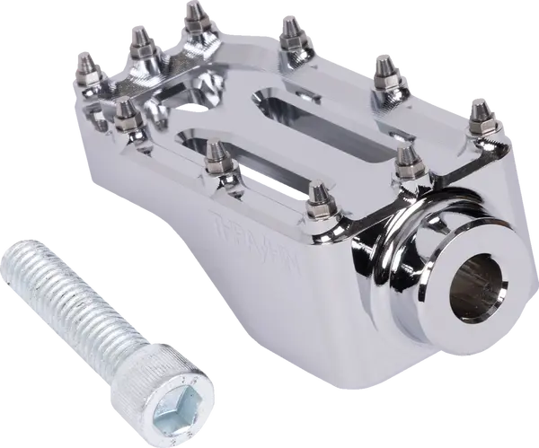 THRASHIN SUPPLY CO. Aggressor Brake Pedal Pad Chrome Harley-Davidson Electra / Road 1690-1868cc 14-20