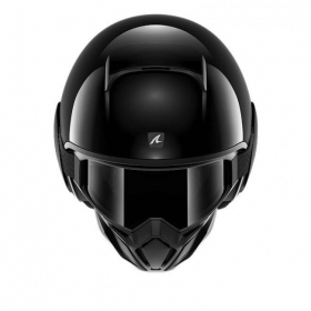 Shark Street-Drak Blank Black open face helmet