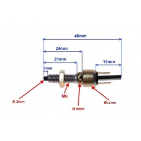 Brake light switch MAXTUNED UNIVERSAL