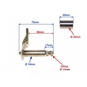 Kickstarter shaft CHINESE SCOOTER 75mm long