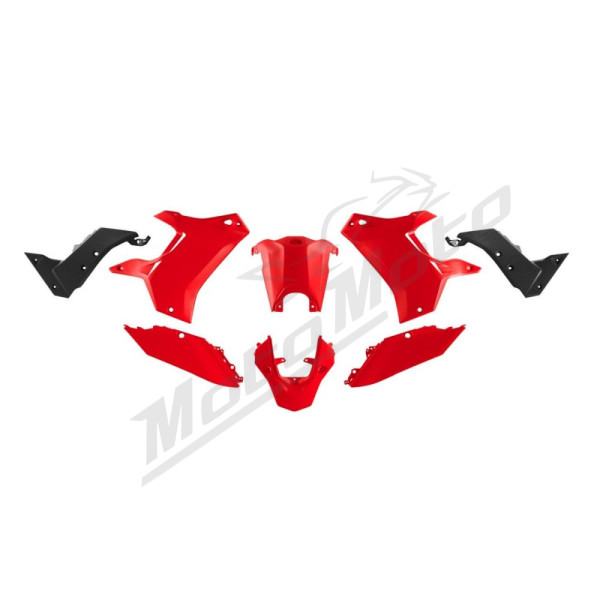 Racetech plastikų kompl. Yamaha Tenere 700 19-24 Raudona / Juoda