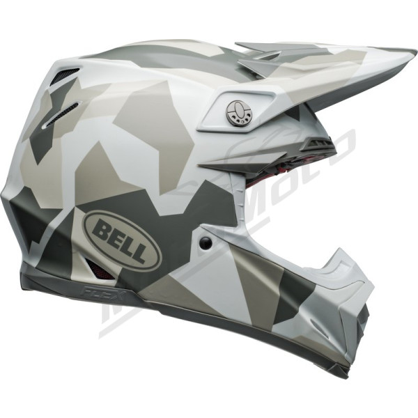 BELL Moto-9S Flex Helmet - Rover Gloss White Camo