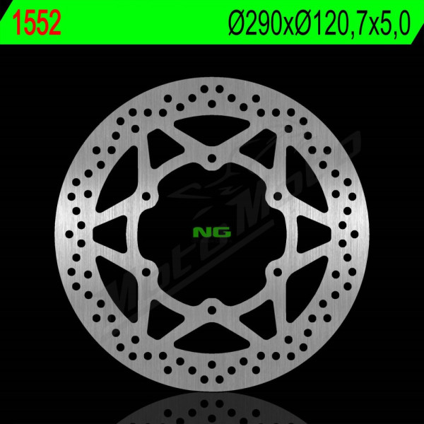 NG Front Brake Disc 290X120,7X5,0mm Suzuki GW 250cc 12-17