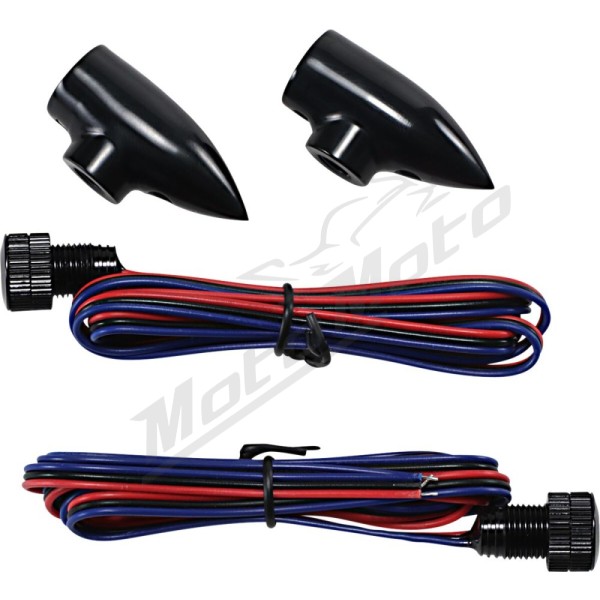 PAUL YAFFE BAGGER NATION Lightning Bullets Run/Turn LED Lights 2pc. Harley Davidson FLDE / FLFB / FLSL / FXBBS / FXBR / FXFBS / FXLR / FXLRS 1340-1868 89-24