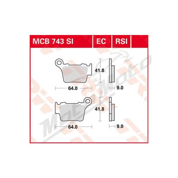 TRW SI Series Sindered Off-Road Brake Pads BMW / GasGas / Husaberg / Husqvarna / KTM / Sherco / SWM 125-610cc 95-23