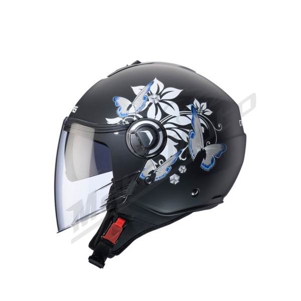 Open Jet Helmet Caberg Riviera V4X MIA Matte Black/White/Grey