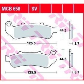 BRAKE PADS TRW MCB658SV ROUTE