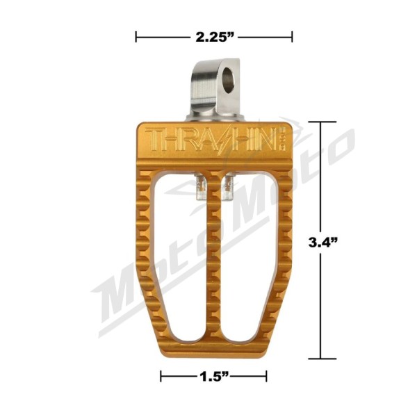 THRASHIN SUPPLY CO. Militant Foot Pegs Harley Davidson E / EL / ELF / F 1000-1923cc 36-25