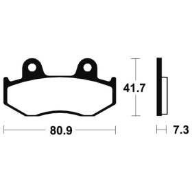 TECNIUM MX/ATV Sintered Metal Brake pads MO58 Honda / Yamaha 125-600cc 84-25