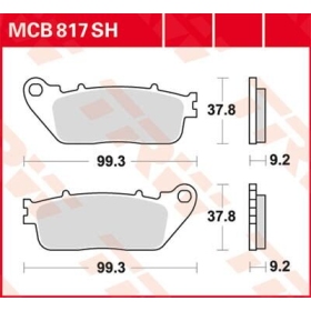 TRW SH Series Sindered Rear Brake Pads Honda CB / VFR 800-1200cc 08-24