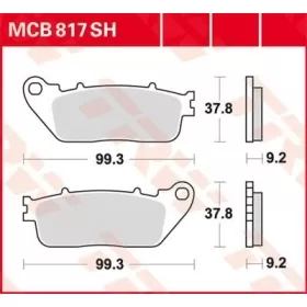 TRW SH Series Sindered Rear Brake Pads Honda CB / VFR 800-1200cc 08-24