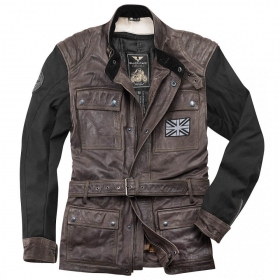 Black-Cafe London Retro Leather Jacket