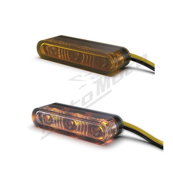 HIGHSIDER pro Star-MX1 PRO LED Indicator Black/Smoke E-Approved (Pair)