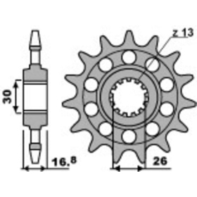 PBR Steel Standard Front Sprocket 347M - 520 HONDA CB / CBR / VTR / XL 600-1000cc 1996-2025