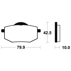 TECNIUM Street Organic Brake pads - MA116 Yamaha XV 250/535cc 88-95