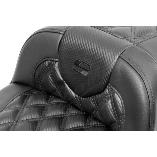 SADDLEMEN Roadsofa Extended Carbo Fiber Seat Harley Davidson FLHX / FLTRX / FLHXU / FLTRXSE 1923-1977 23-25 