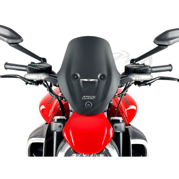WRS TOURING Windscreen Matt Black Ducati Diavel V4 1200 ABS 23-25