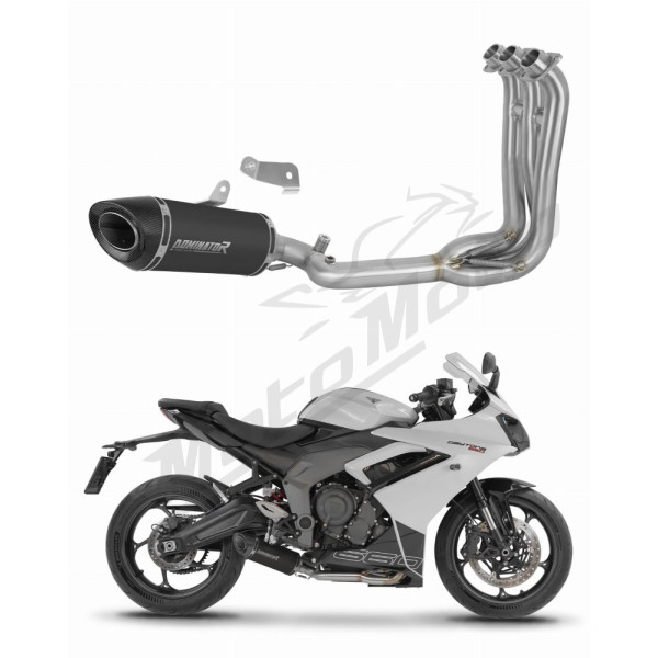 Triumph Daytona 660 2024-2026 Dominator išmetimo sistemos duslintuvas HP8 BLACK + dB killer